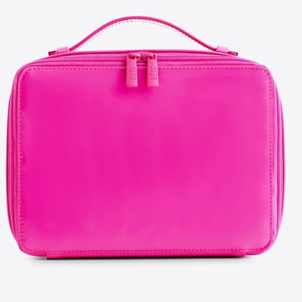 Beis x Barbie Cosmetics Case in Barbie Pink NWT